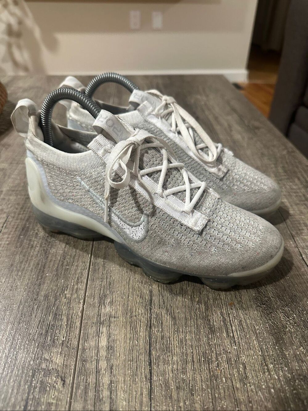 Nike Air VaporMax 2021 Flyknit Pure White Platinum M6.5 W8
